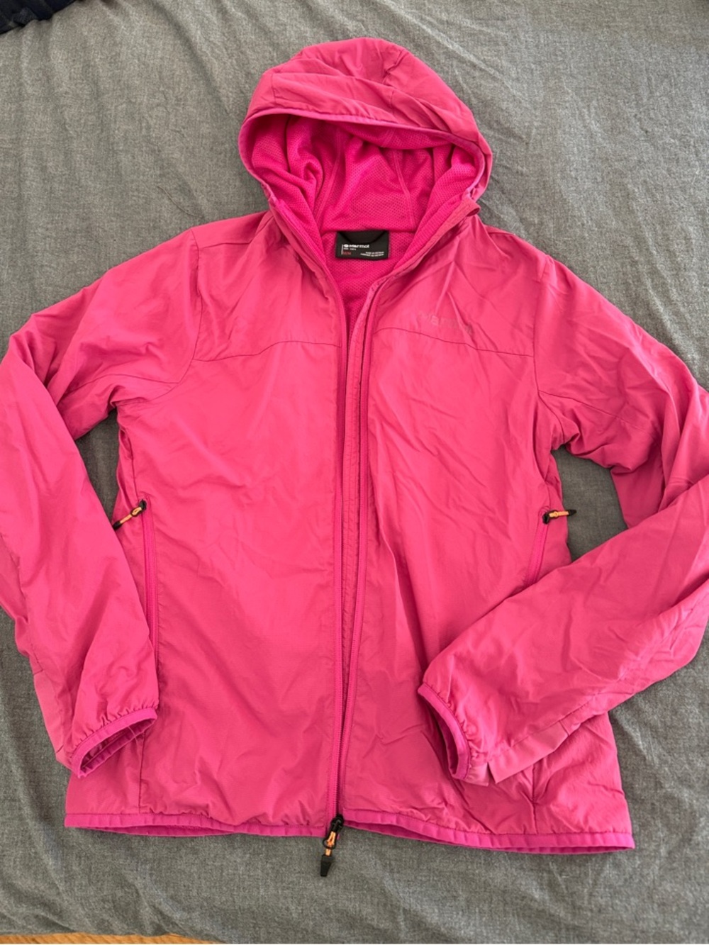 Marmot Pink Hooded Lightweight Jacket, windbreaker